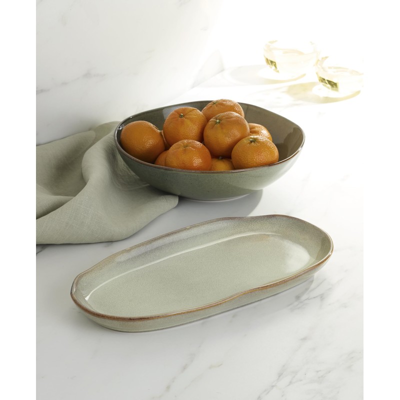 Oneida 897206 Organic Shades 2-Piece Serving Set, Green