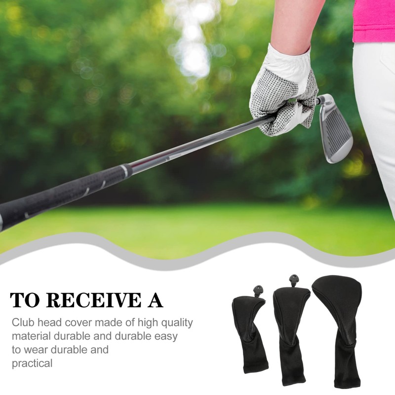 Outanaya Golf Driver Head Cover 3 Wood Headcover Scratch Proof