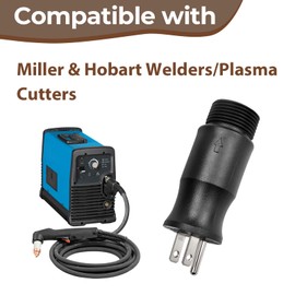 219261 Multi-Voltage Adapter Plug 115 Volt 5-15P 4 Pin to 3 Prong Compatible with Miller & Hobart Welders/Plasma Cutters
