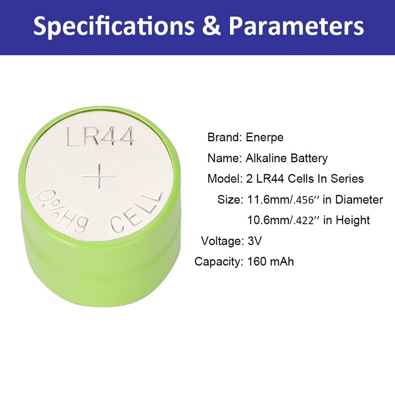 2LR44 Replaces CR1/3N 1/3N DL1/3N 3V Batteries (do NOT fit