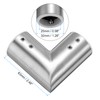sourcing map 2pcs Corner Curtain Rod Connector, 90 Degree Window