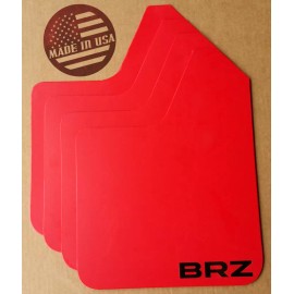 StreetRays [Originals] [SR] STARTER Mud Flaps Set RED with Custom Vinyl Logo C