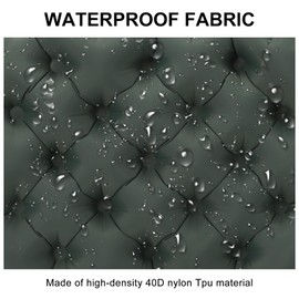 Fjquamitix Inflatable Seat Cushion, Lightweight Camping Air Sitting Pad, Waterproof Portable Air Cushion for Climbing Hiking Office Airplane Car Stadium Seat (Green)