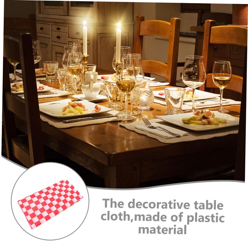 Gatuida Pcs Racing Plaid Tablecloths Party Table Cover Checkered Plastic