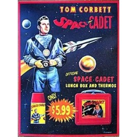 Vintage Space Cadet Lunch Box Thermos Ad on 2.5 x 3.5"  Fridge Magnet
