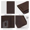 VALENCHI Leather Trifold Wallet For Men - RFID Blocking -
