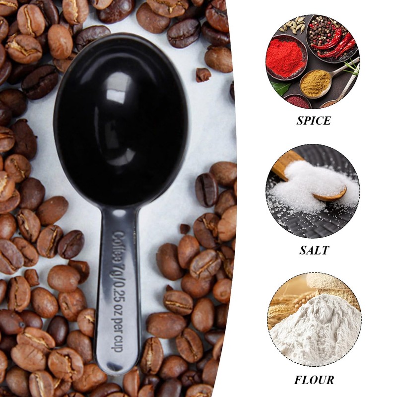 HINFHI 20 Pieces of Coffee Bean Plastic Measuring Spoon, 7g