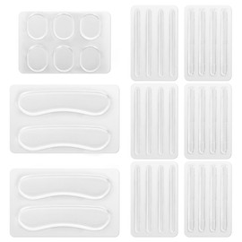 40Pcs Multi-Shaped Silicone Heel Pads, Clear Gel Heel Cushion Inserts for Women & Men, Comfortable Shoe Protectors for High Heels, Sneakers & More