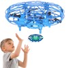 Hand Controlled Flying Drone Children Flying Toy Blue Hand Drone
