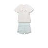 Sanetta Baby Girls Toddler Pyjamas, White Pebble