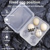RoseFlower Pack of 2 Egg Box, 6 Eggs, Egg Transport