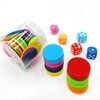 400pcs Learning Counters Chips Round Colorful 3cm Diameter Smooth Multifunctional