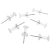Thumbnails Push Pins Tacks, Clear Plastic Top, Steel Point (100-Pack)
