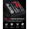 Kolvoii M8×1.25 Helicoil Thread Repair Kit, Metric M8 Helicoil kit