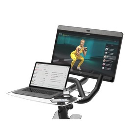 SELINA for Peloton Bike Desk Tray Table for Laptop, Tablet, Phone & More | Premium Clear Acrylic Holder Compatible with Peloton Bike Plus Peloton Accessories (Bike+)