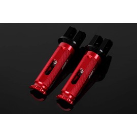 SSK machined aluminum step racing type for riders mounting: black, step bar color: red AFPR211RD