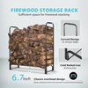 VIVOHOME 4ft Heavy Duty Indoor Outdoor Firewood Storage Log Rack