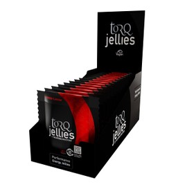 TORQ Jellies - Energy Jelly Chews/Energy Gummies - Quick Release On The Go Energy - Pocket-Sized Packs for Convenience - Suitable for Vegans - Berries Box of 15