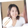 Gatuida 2pcs Natural Bamboo Toothbrushes Flexible Bristles Ergonomic Handle for