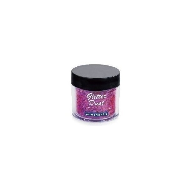 Dazzling Iridescent Light Pink 0.062 Hex Fine Glitter Jars