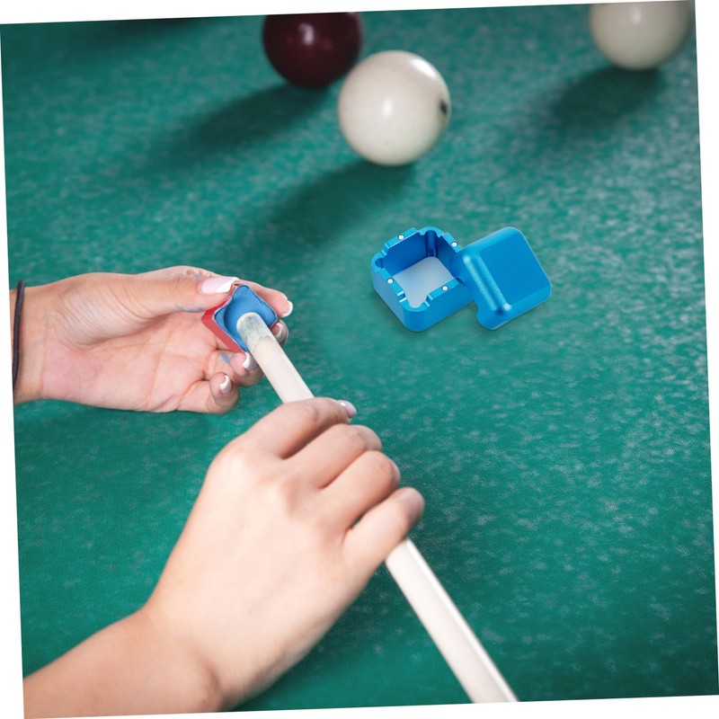 BIUDECO Pool Chalk Carrier Aluminum Billiards Chalk Case Snooker Accessory
