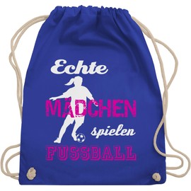 Shirtracer - Gym Bag Backpack - Football Euro 2024 - Real Girls Play Football, 05 Royal Blue