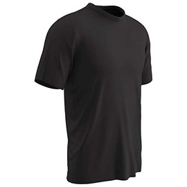 CHAMPRO Vision Lightweight Polyester T-Shirt Jersey, Adult Large, Black