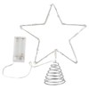 Ginger Ray Silver Star Christmas Tree Topper with Lights 25cm