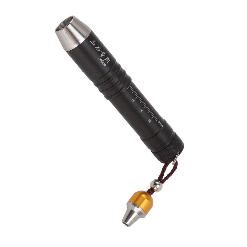 Identification Flashlight Small Diameter Triple Light Source Prevent Counterfeit Jade