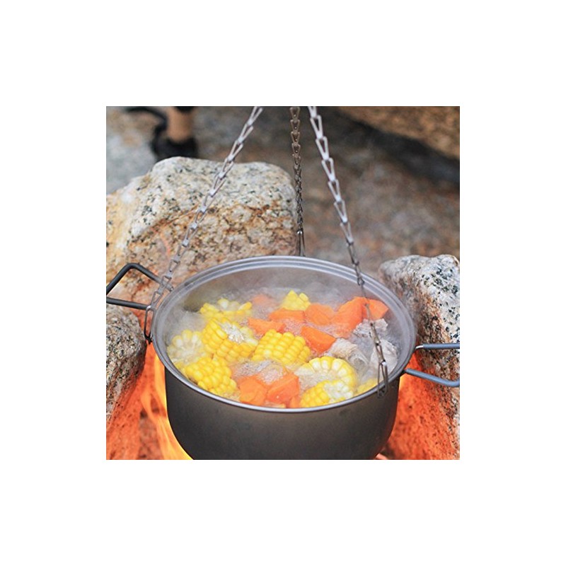 Keith Ti1600 BBQ Parts Titanium Hanging Chain Camping Cookware Hanging