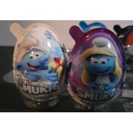 Kinder Lot Of 4 The Smurfs Chiko Surprise Holiday Toys Chocolate Egg NEW HTF