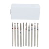 30 Holes Nail Drill Bits with Dustproof Organizer Stainless Steel