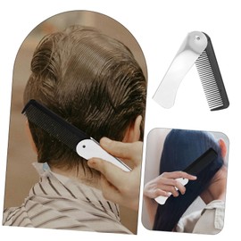 BIUDECO Stainless Steel Folding Hair Brush Mini Portable Comb for Travel Hair Comb for Straight Curl