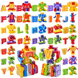 JOYIN Alphabet Robots Toys for Kids, ABC Learning Toys, Alphabots, Letters, Toddlers Education Toy, Carnival Prizes, Christmas, Treasure Box and Prize for Classroom