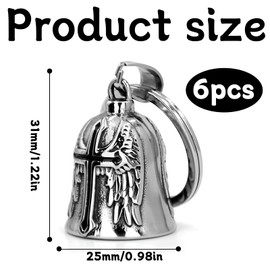 Guardian Bell, Biker Bell, Motorcycle Keyring, Guardian Biker Bell, Motorcycle Bell Lucky Charm, Stainless Steel Motorcycle Bell, Guardian Bell Motorcycle, Pendant Motorcycle, Lucky Charm Key Chains,