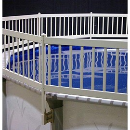 Vinyl Works 24-Inch Taupe Premium Resin Above-Ground Pool Fence Kit C - 2 Sections