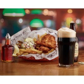 Classic Nonic English Pub Beer Glass 19 OZ Clear 4 piece Set I Easy Stacking in the cupboard I Dishwasher safe plus great for drinking with friends and loved ones