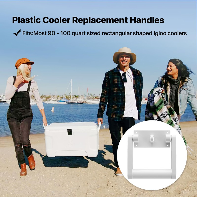 21025 Coolers Replacement Handles for Igloo 90-100 Qt Coolers,Igloo Cooler