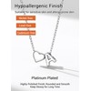 PROSILVER Letter A Initial Necklace for Women, 925 Sterling Silver