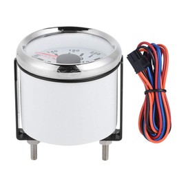Water Temperature Gauge, 52mm/2in Marine Engine Water Temperature Gauge 40 120 ?? Temp Meter for Boat RV(White)
