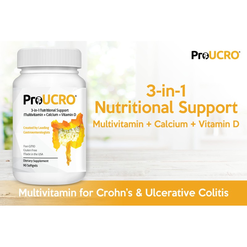 ProUCRO Gut Multivitamins: Nutritional Support for IBD Softgels 30-Day Supply