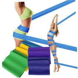 VICASKY Durable Yoga Resistance Band Stretch Fitness Exercise Belt for Flexibility Training Range of Motion Random Color for Arms Legs and Back Workout Random Color