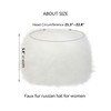soul young Faux Fur Hat for Women,Ladies Winter Cossak Russian