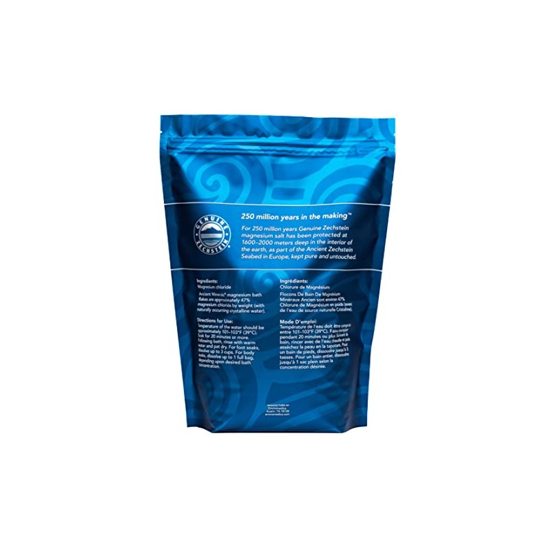 Ancient Minerals Magnesium Chloride Bath Flakes,3.6kg