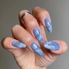 MERVF Medium Press on Nails Almond Fake Nails Press ons