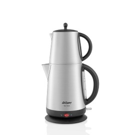 Arzum Tea Tock Electric Turkish Tea Maker, Stainless Steel, 120V
