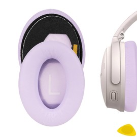 Geekria QuickFit Replacement Ear Pads for Bose New QuietComfort QC45, QC35, QC35 ii, QC25, QC15, QC2, AE2, AE2i, AE2w, SoundTrue, SoundLink AE 2 Ear Cushions, Repair Parts (Purple)
