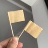 [100 Pack] Blank Toothpick Flags, Cheese Markers for Charcuterie Board