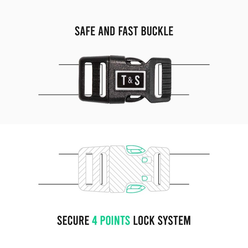 Tella & Stella-Dog Collars for Small Dogs-Adjustable Nylon Collar-9 in