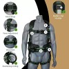 AFP Fall Protection Safety Harness Premium Black w/ Hi-Viz Lime